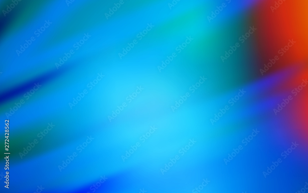 Light Blue, Red vector blurred background.