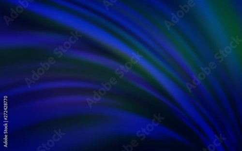 Dark BLUE vector blurred and colored pattern.