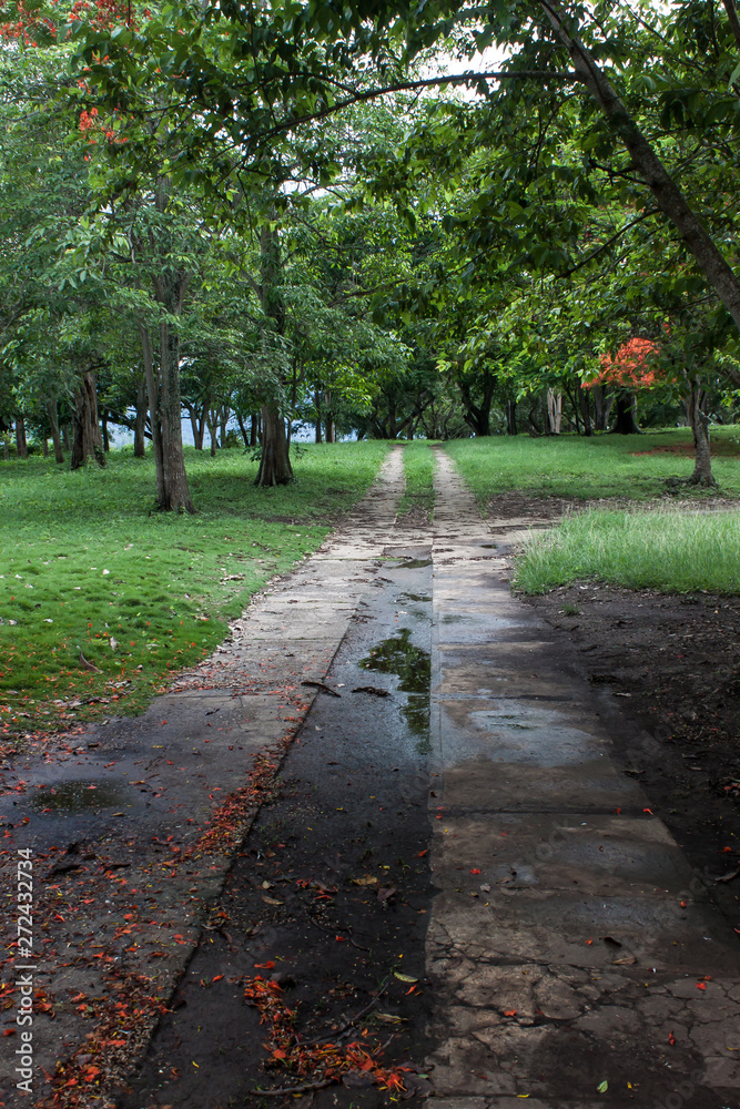 Parques con arboles caminos y cesped, Cumaripa Venezuela Parques con arboles caminos y cesped, Cumaripa Venezuela