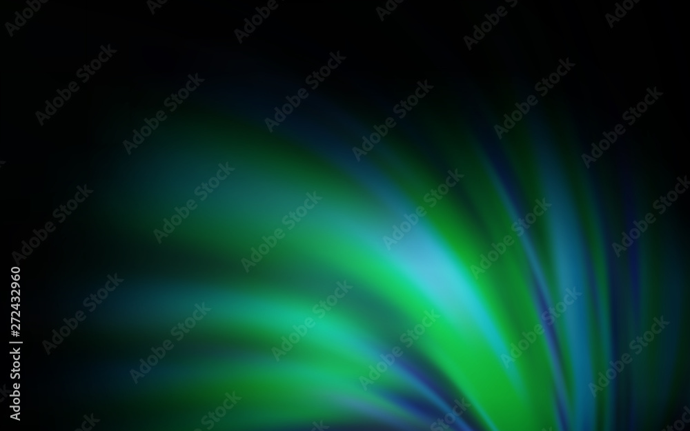 Fototapeta premium Dark BLUE vector blurred shine abstract template.