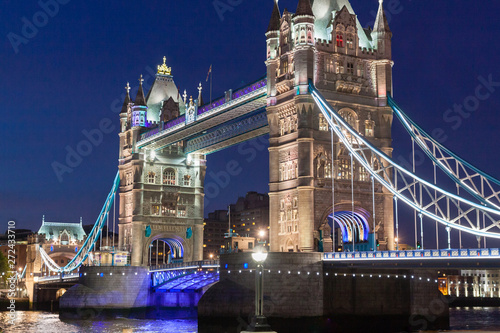 London Bridge in London, UK during the late evening 