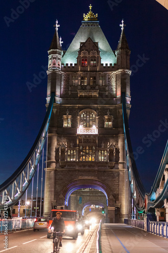 London Bridge in London, UK during the late evening 