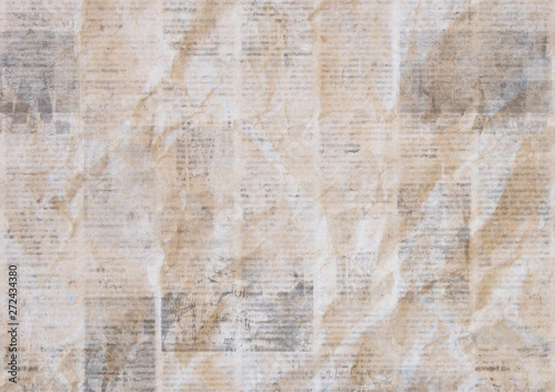 Vintage grunge newspaper paper texture background.