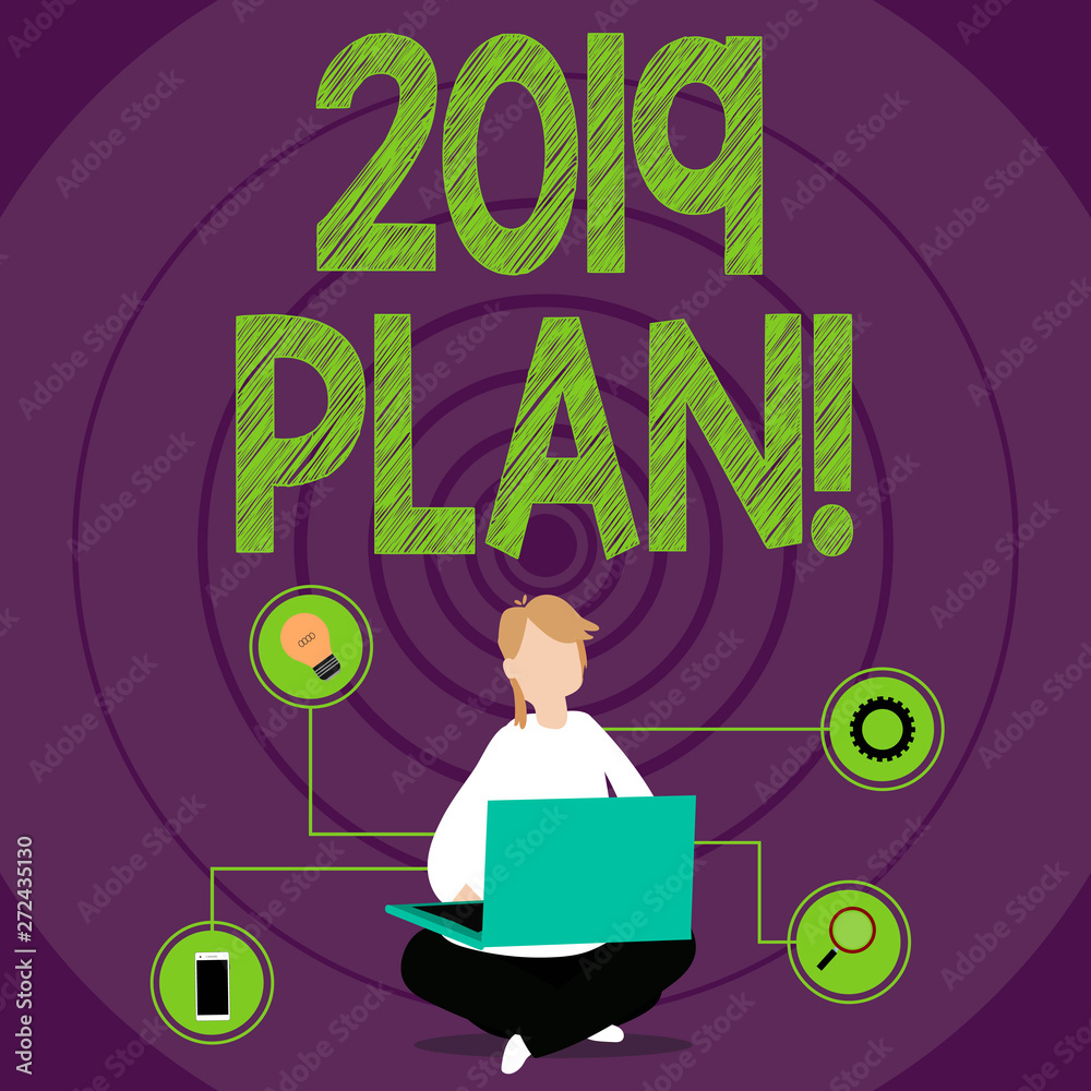 Conceptual hand writing showing 2019 Plan. Concept meaning Challenging Ideas Goals for New Year Motivation to Start Conceptual hand writing showing 2019 Plan. Concept meaning Challenging Ideas Goals for New Year Motivation to Start