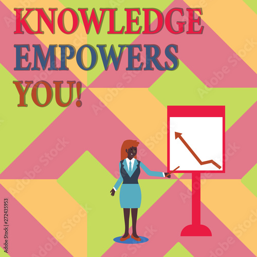 Text sign showing Knowledge Empowers You. Business photo showcasing Education responsible to achieve your success © Artur