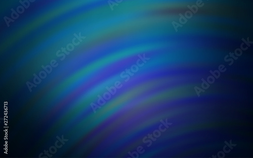 Dark BLUE vector background with bent lines.