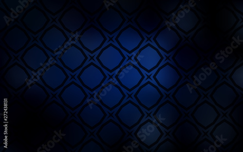 Dark BLUE vector cover with small and big stars.