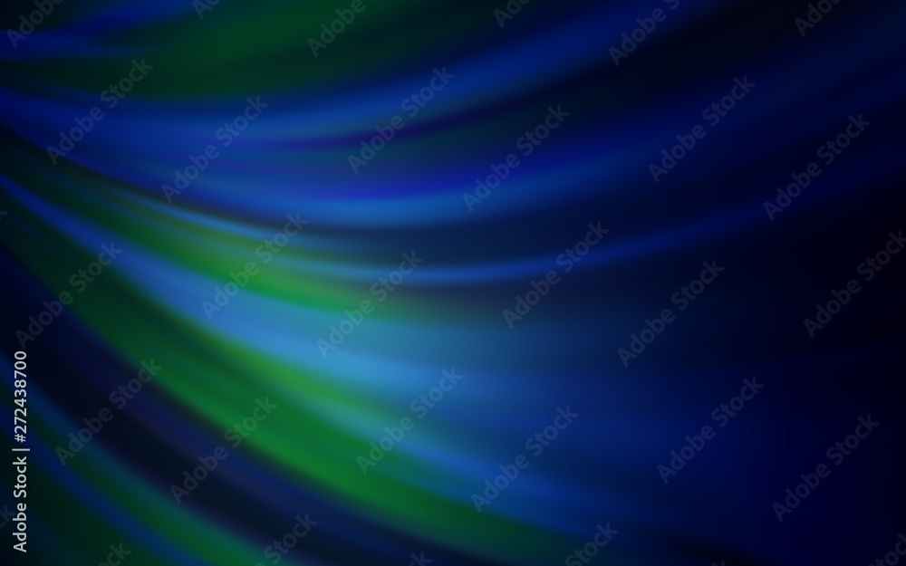 Dark BLUE vector glossy abstract backdrop.