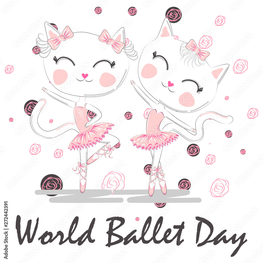 World Ballet Day, October. Young girl performing ballet dance conceptual World Ballet Day, October. Young girl performing ballet dance conceptual