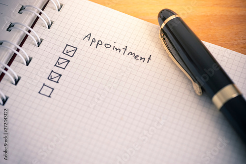 Appointment list