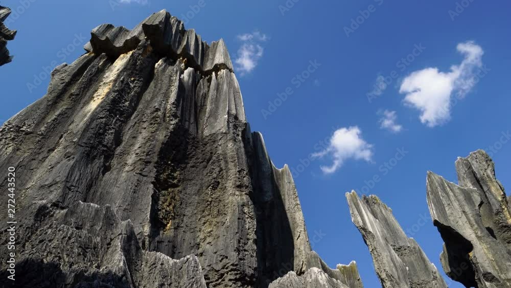 China Rocks Stacking Tall rocks of limestone, The Stone Forest, Shilin Yi Autonomous County ...