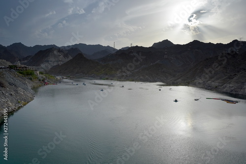 Al Rafisah Dam Area, Khorfakan, Sharjah Unites Arab Emirates, June 4, 2019, people visiting the Dam In the  Eid al Fitr public Holidays photo