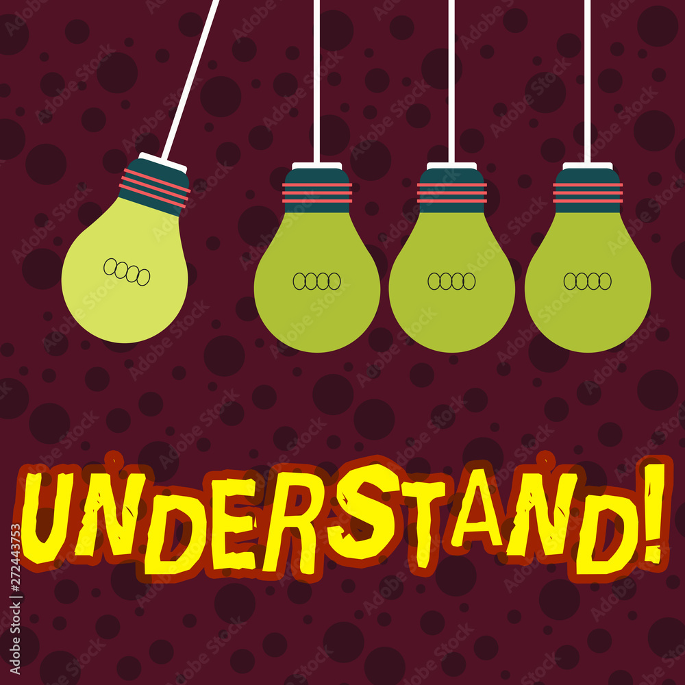 Handwriting text writing Understand. Conceptual photo Know Perceive the meaning of something Handwriting text writing Understand. Conceptual photo Know Perceive the meaning of something