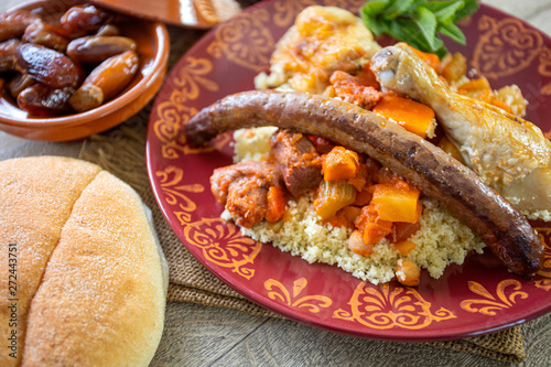 couscous trois viandes photo