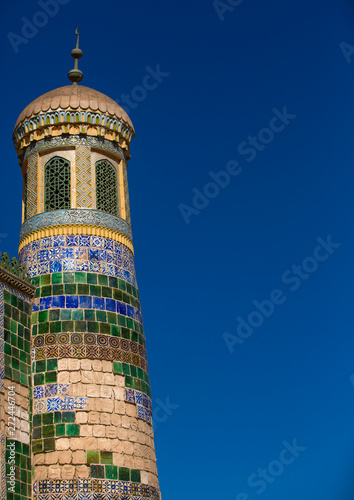 Abakh Hoja Minaret, Burial Place Of Muhatum Ajam, Kashgar, Xinjiang Uyghur Autonomous Region, China photo