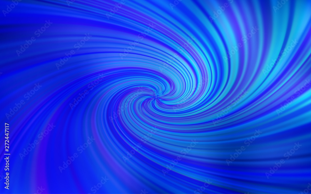 Fototapeta premium Dark BLUE vector blurred template.