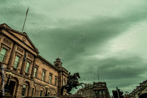 Historic Town Houses and beautiful architecture in Edinburgh Old Town photo