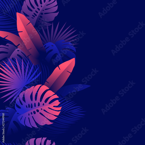  Exotic cover design template for beauty, spa, wellness, natural products, cosmetics, fashion. Vector illustration