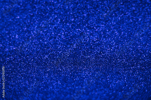 Bright sparkle blue background. Holiday and festive concept.