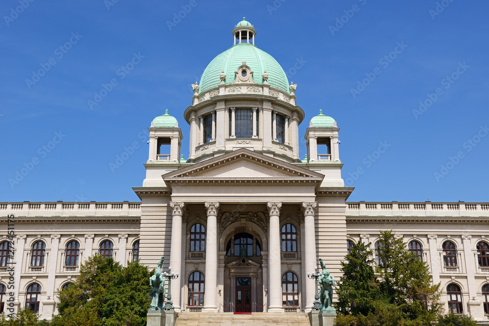 House of the National Assembly, the Serbian Parliament Building, Belgrade, Serbia