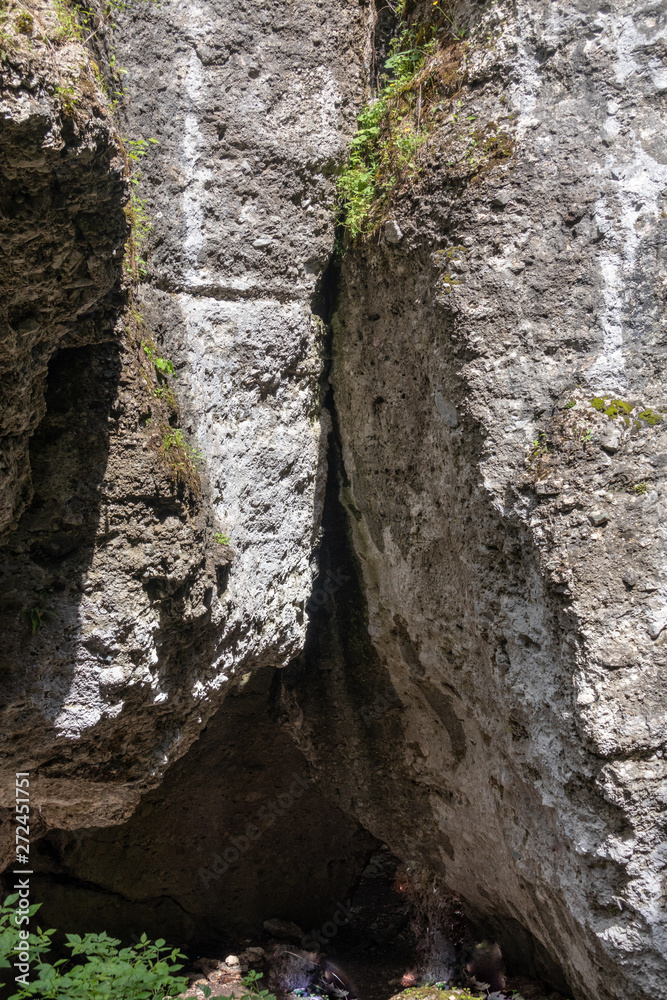 Bürser Schlucht, Vorarlberg, Austria - the most beautiful landscapes in the Alps with an almost primeval forest-like tree population and wild river runs.