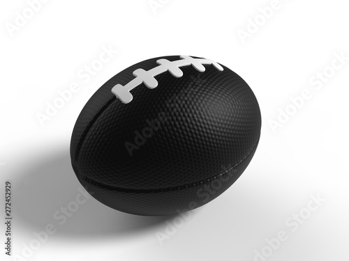 Blank football stress ball for branding and mock up. 3d render illustration.