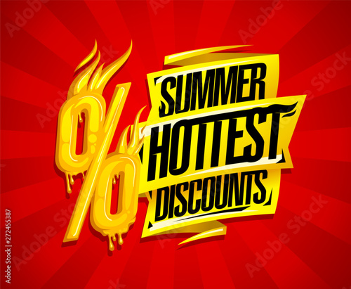 Summer hottest discounts sale banner
