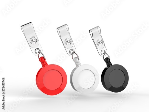 Fotografie Blank yoyo id card holder badge for branding
