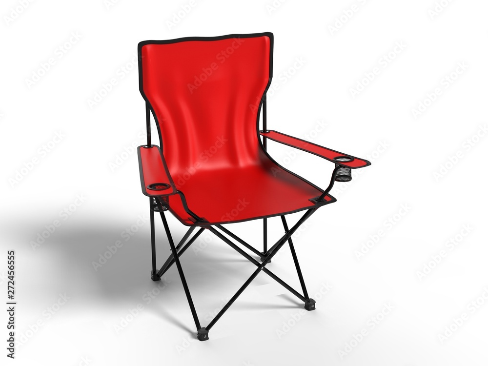 Blank Folding Camping Chair For Branding. 3d render illustration. Blank Folding Camping Chair For Branding. 3d render illustration.