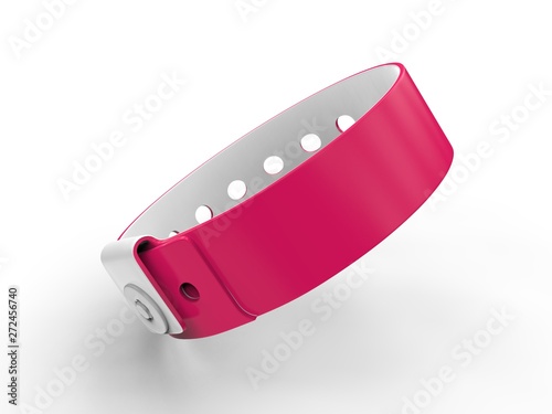 Fotografie Blank Security Wristband Tag For Your Event And Parties