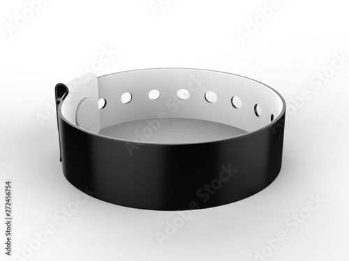 Fotografie Blank Security Wristband Tag For Your Event And Parties