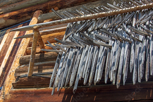 Allgäu - Huinzen - Heu trocknen - urig - Tradition - Stadel