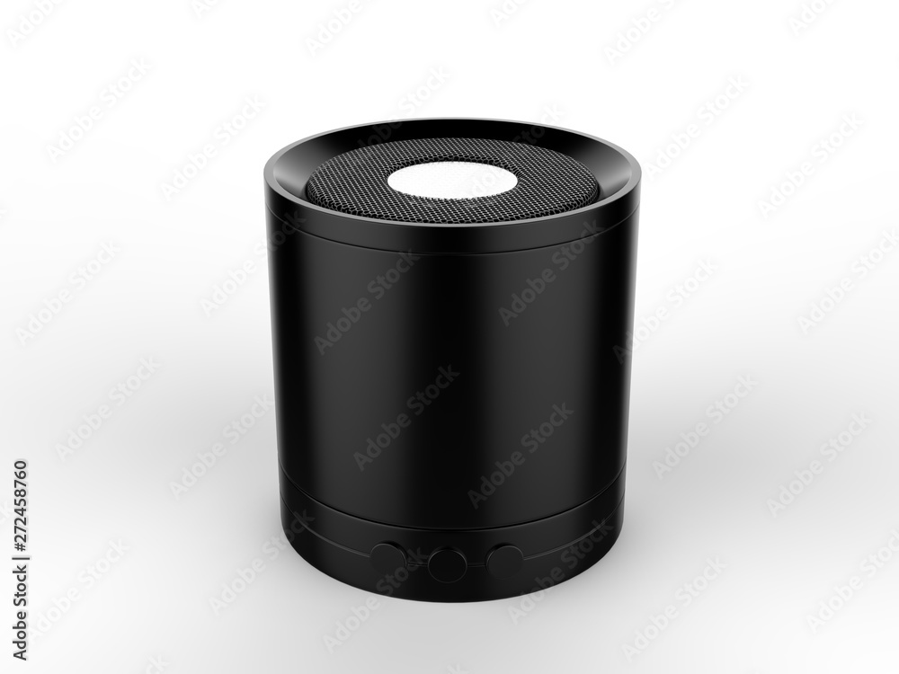 Blank Bluetooth promotional speaker for branding and mock up. 3d render illustration. Blank Bluetooth promotional speaker for branding and mock up. 3d render illustration.