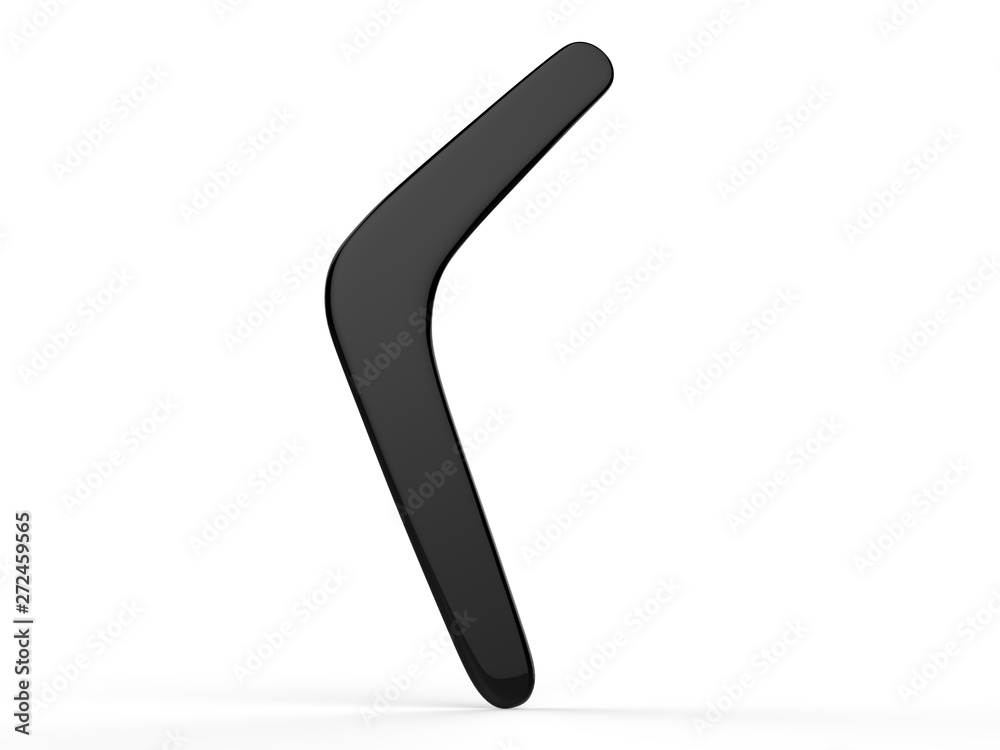 Blank promotional boomerang for branding and mock up. 3d render illustration. Blank promotional boomerang for branding and mock up. 3d render illustration.
