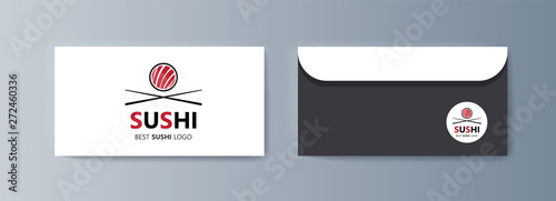 Set of brochures Sushi for marketing the promotion goods and services on market