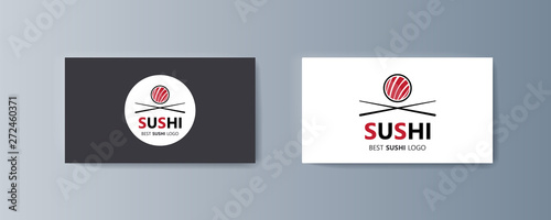 Set of brochures Sushi for marketing the promotion goods and services on market