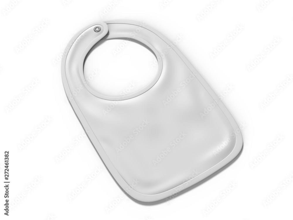 Obraz premium Blank Baby Bib for branding and mock up, 3d render illustration