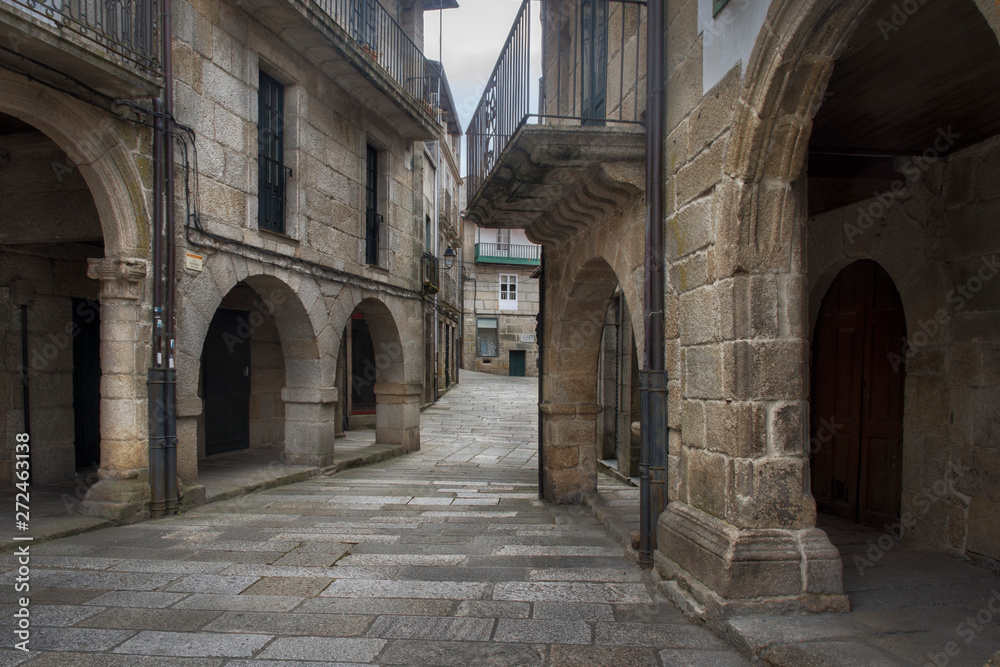 View of the Jewish historic area of Ribadavia in Ourense, Galicia