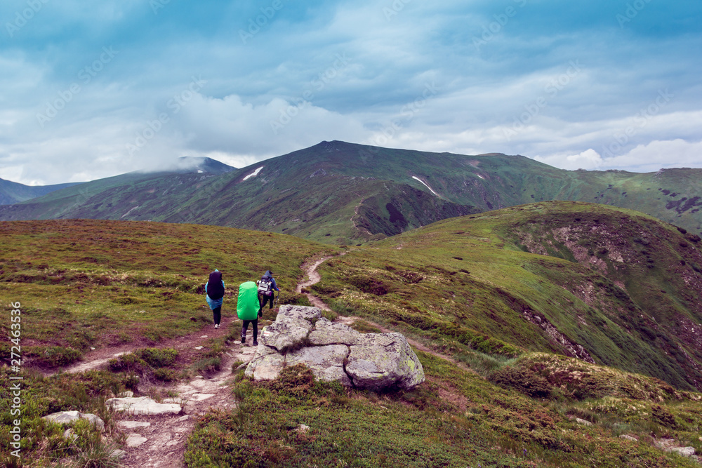 ascent of a tourists