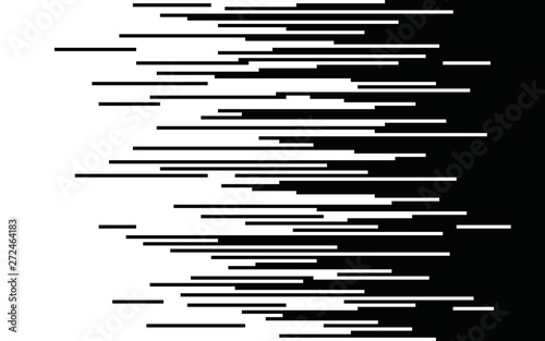 Speed lines Gradient seamless pattern Vector texture Fast effect design Black elements on white background