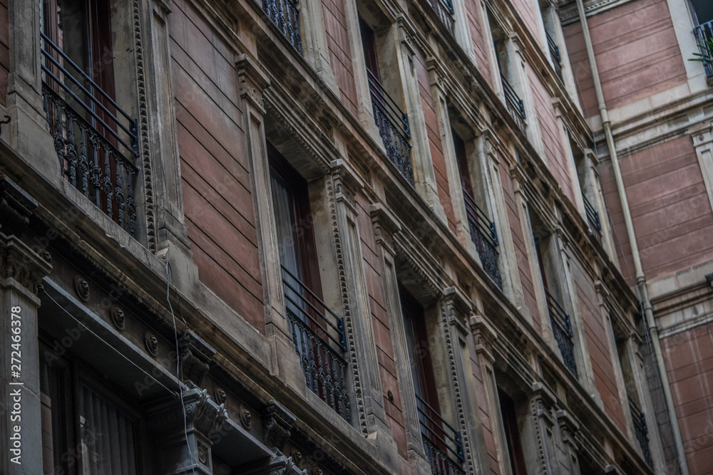 in the streets of Barcelona