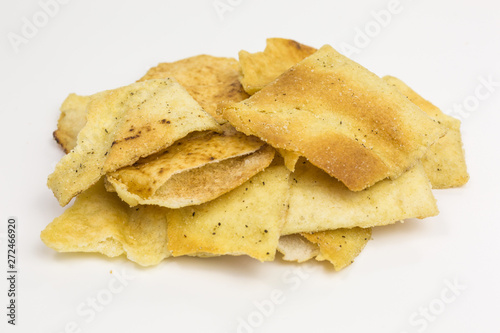 heap of mediterranean crunchy cracker with rosemary
