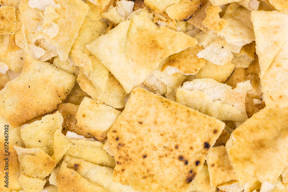 background of mediterranean crunchy cracker with rosemary