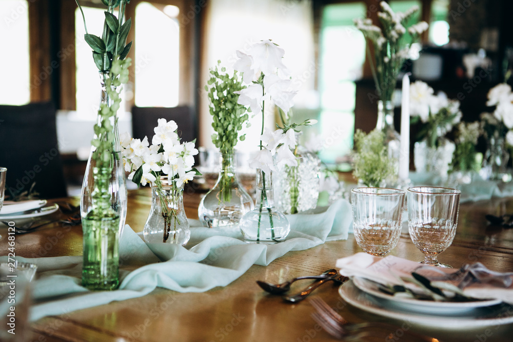 Wedding decoration and floristics, wedding design