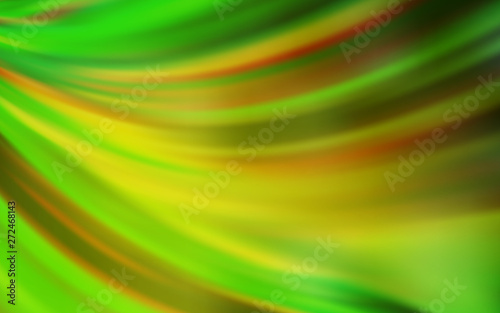 Light Green, Yellow vector glossy abstract background.