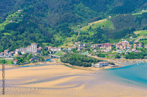 panoramic view of urdaibai estuary at basque country coast © jon_chica