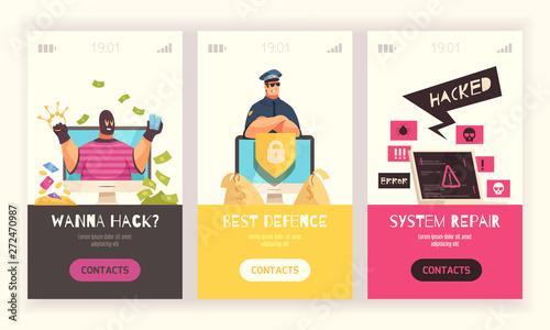 Hacker Vertical Banner Set