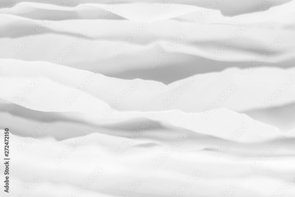 Obraz premium Zbliżenie białego papieru stos warstw. Streszczenie sztuka tło. Rozmycie jedwabistej tekstury. Skopiuj miejsce.