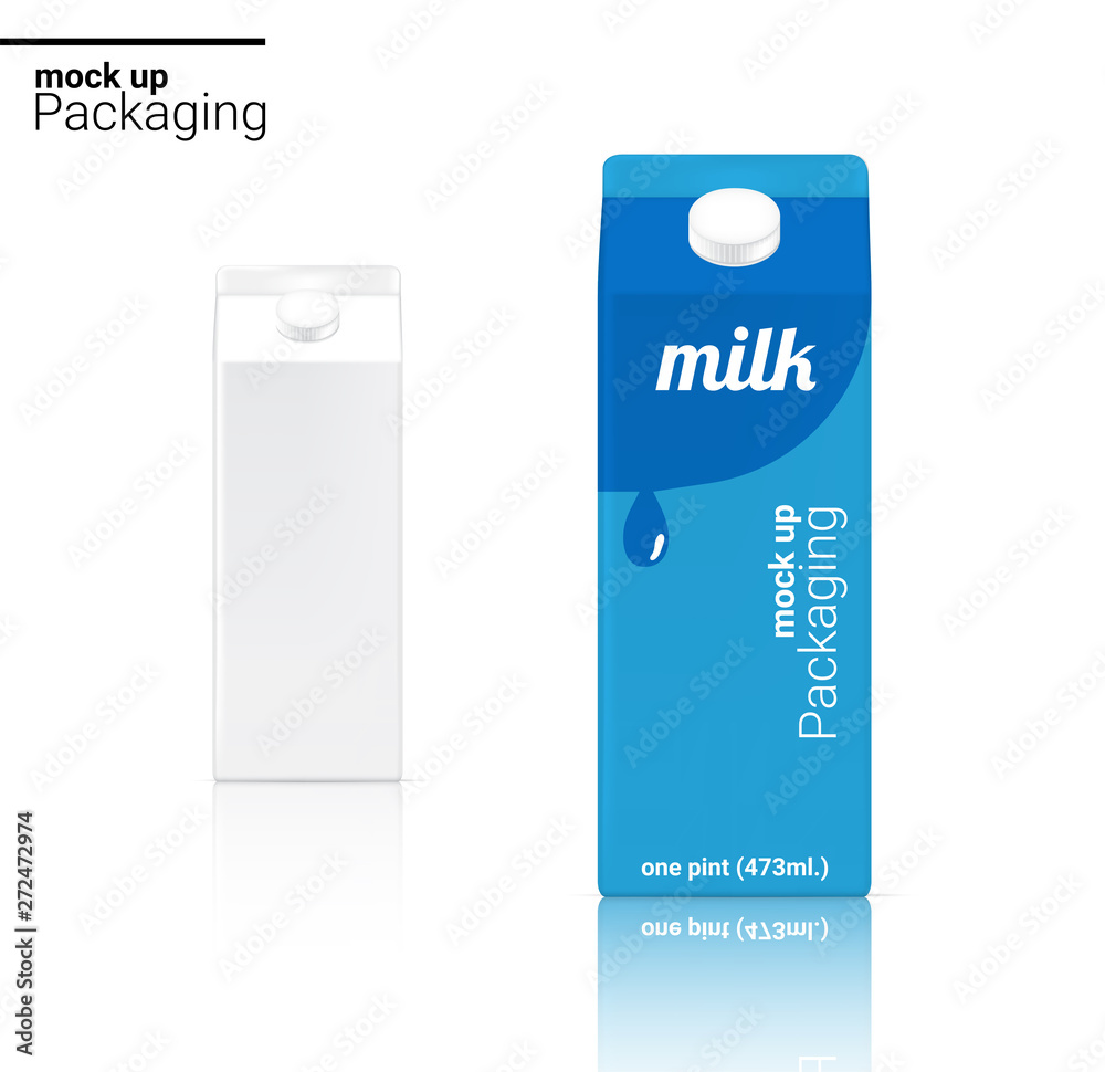 3D Mock up Realistic Milk Box, Carton Pack Box for food and Drink product packaging Background. 3D Mock up Realistic Milk Box, Carton Pack Box for food and Drink product packaging Background.