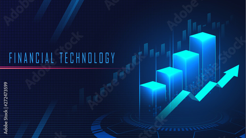 Financial technology graphic concept